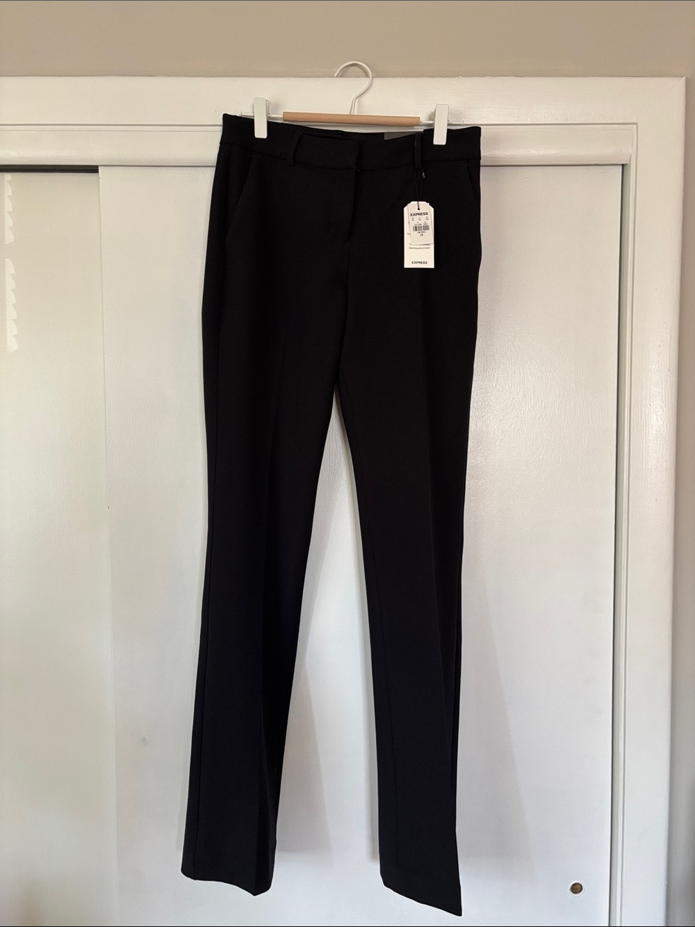 Express Black low Rise Boot-Leg Work Pants